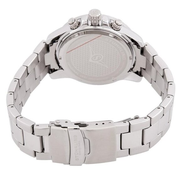 NWT Authentic Stuhrling Original Monaco Black Dial Men's Watch - Picture 3 of 3